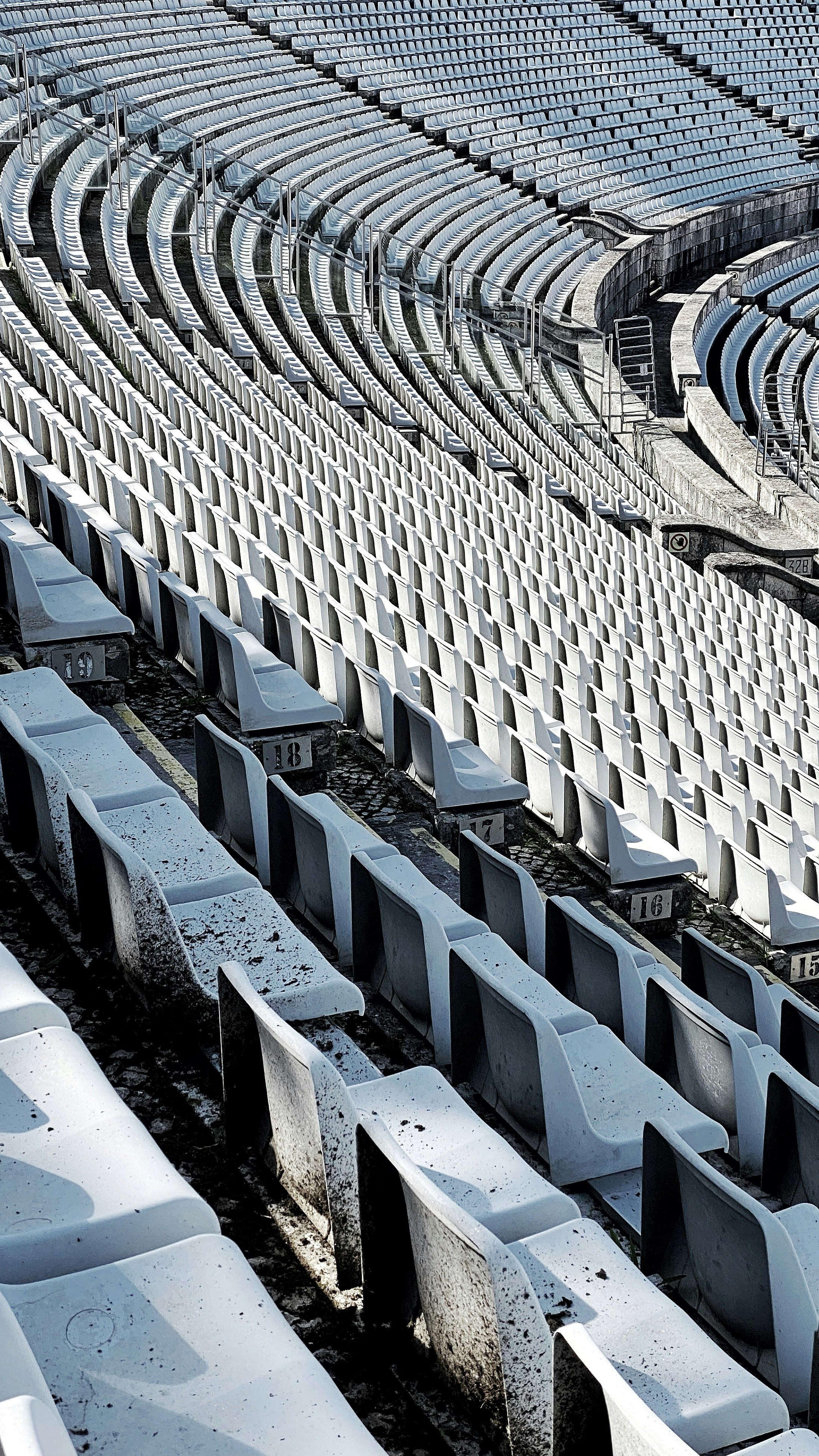 a stadium filled with lots of empty seats