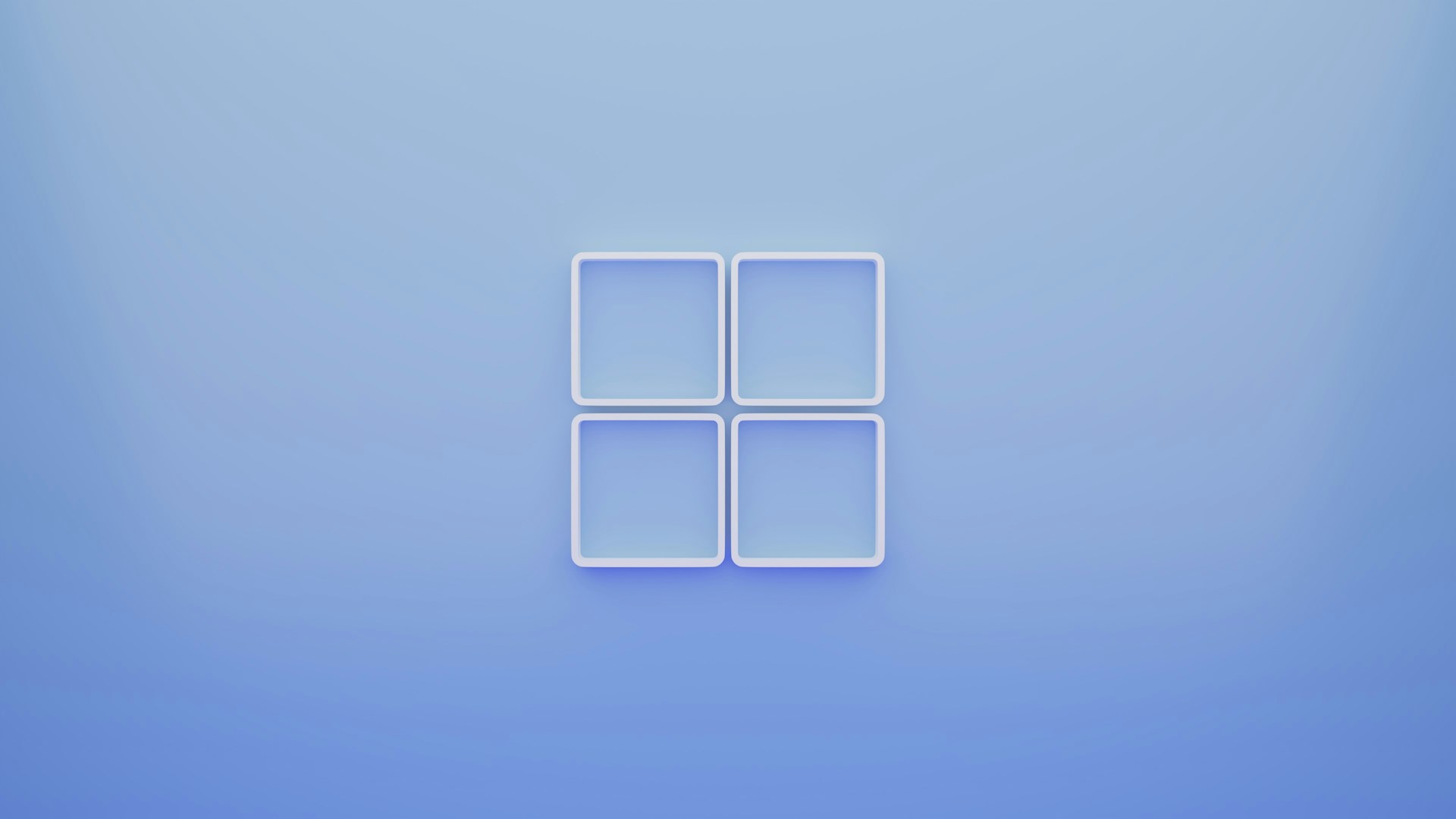 a blue background with a white square in the middle