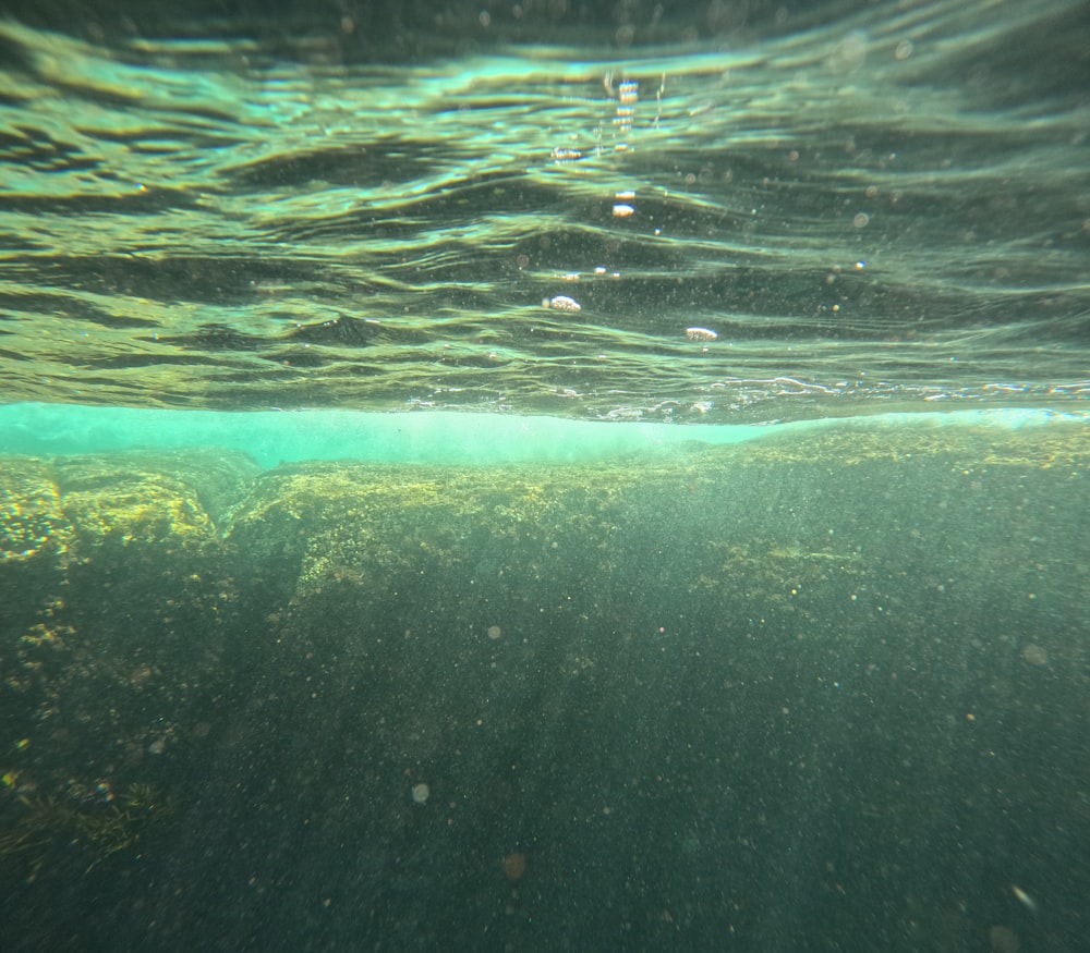 a body of water that is under water