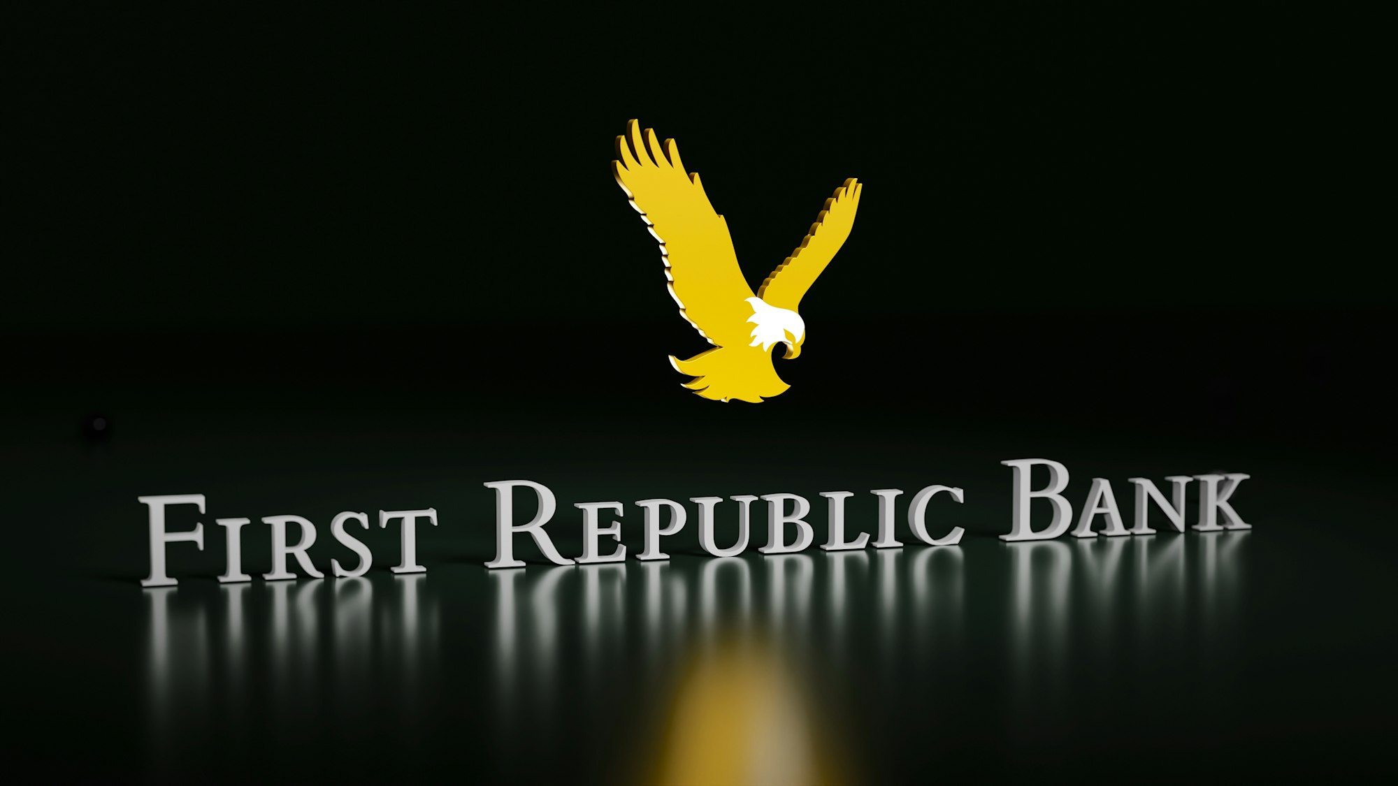 First Republic Bank Logo in 3D. Feel free to contact me through email mariia.shalabaieva@gmail.com.