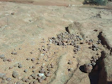 Close-up view of the surface of Mars showing its rocky terrain and dust storms