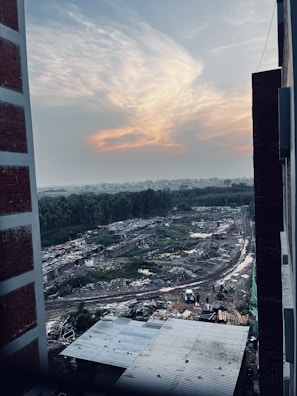 Before and after view of a construction site cleaned thoroughly by experienced workers.