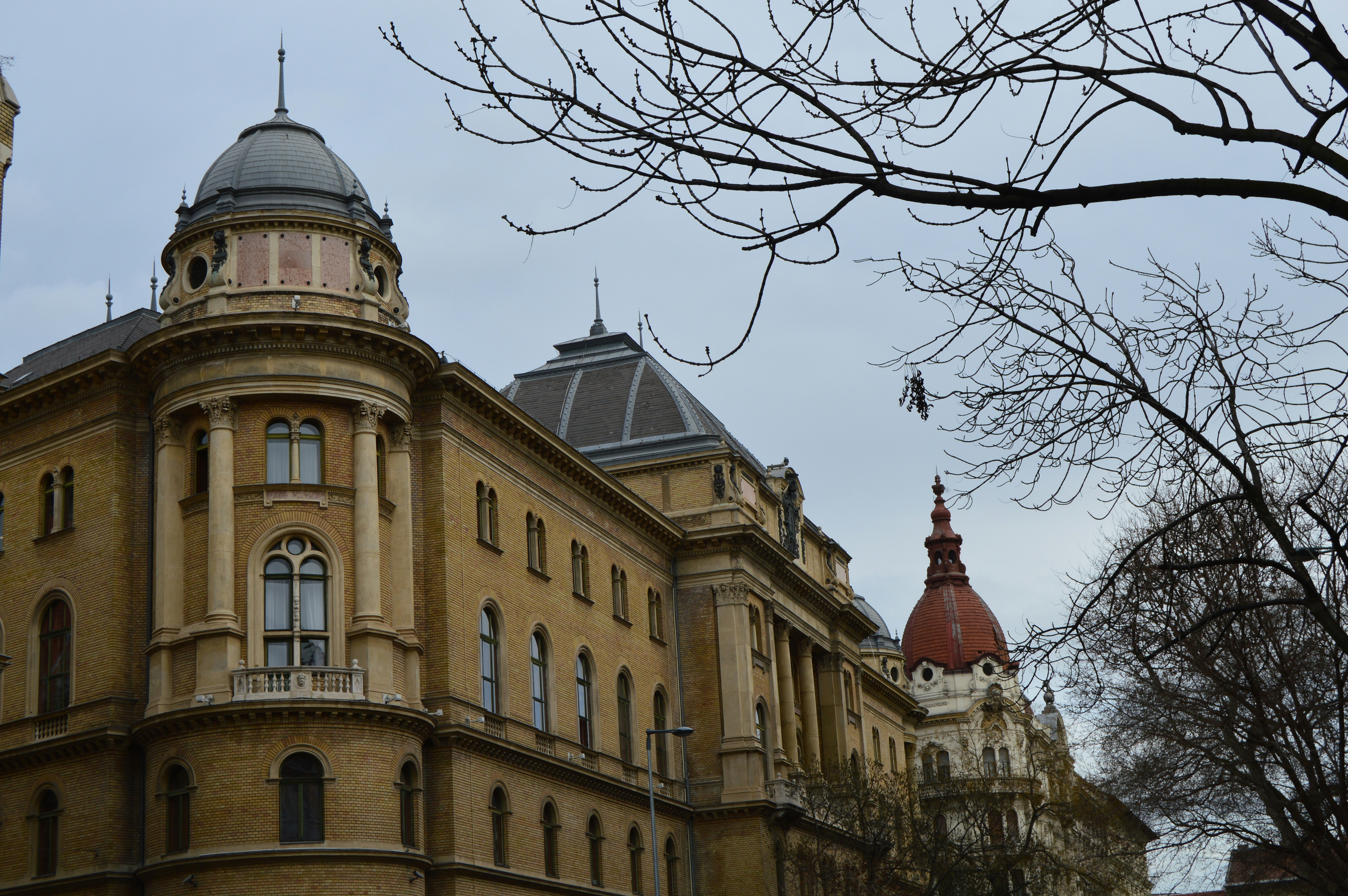 a large building with a clock tower on top of it