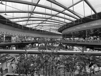 A modern factory outlet mall showcasing vibrant storefronts.