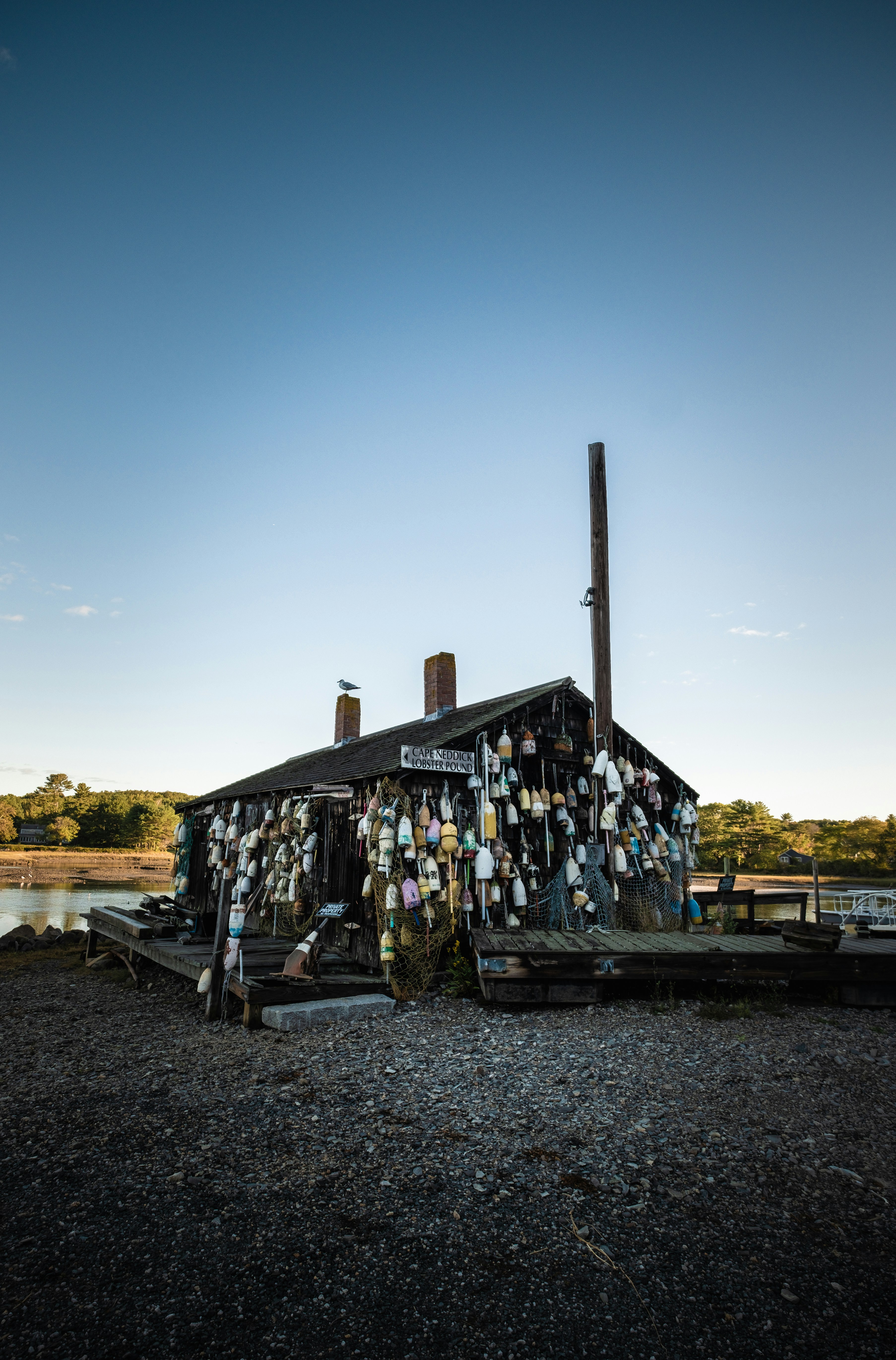 An old shack by the Cape Neddick Lobster Pound, York Maine