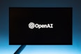 the open ai logo is displayed on a computer screen