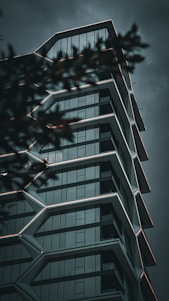 a tall building with a clock on the top of it