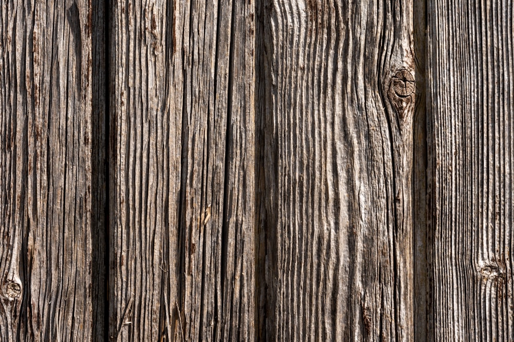 a close up view of a wooden fence