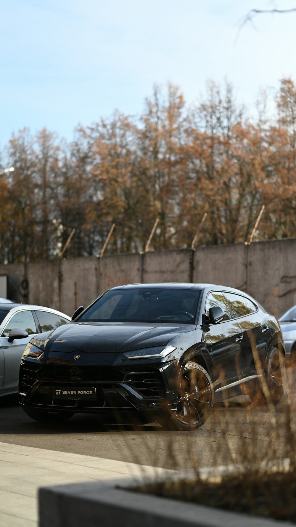 a couple of cars parked next to each other