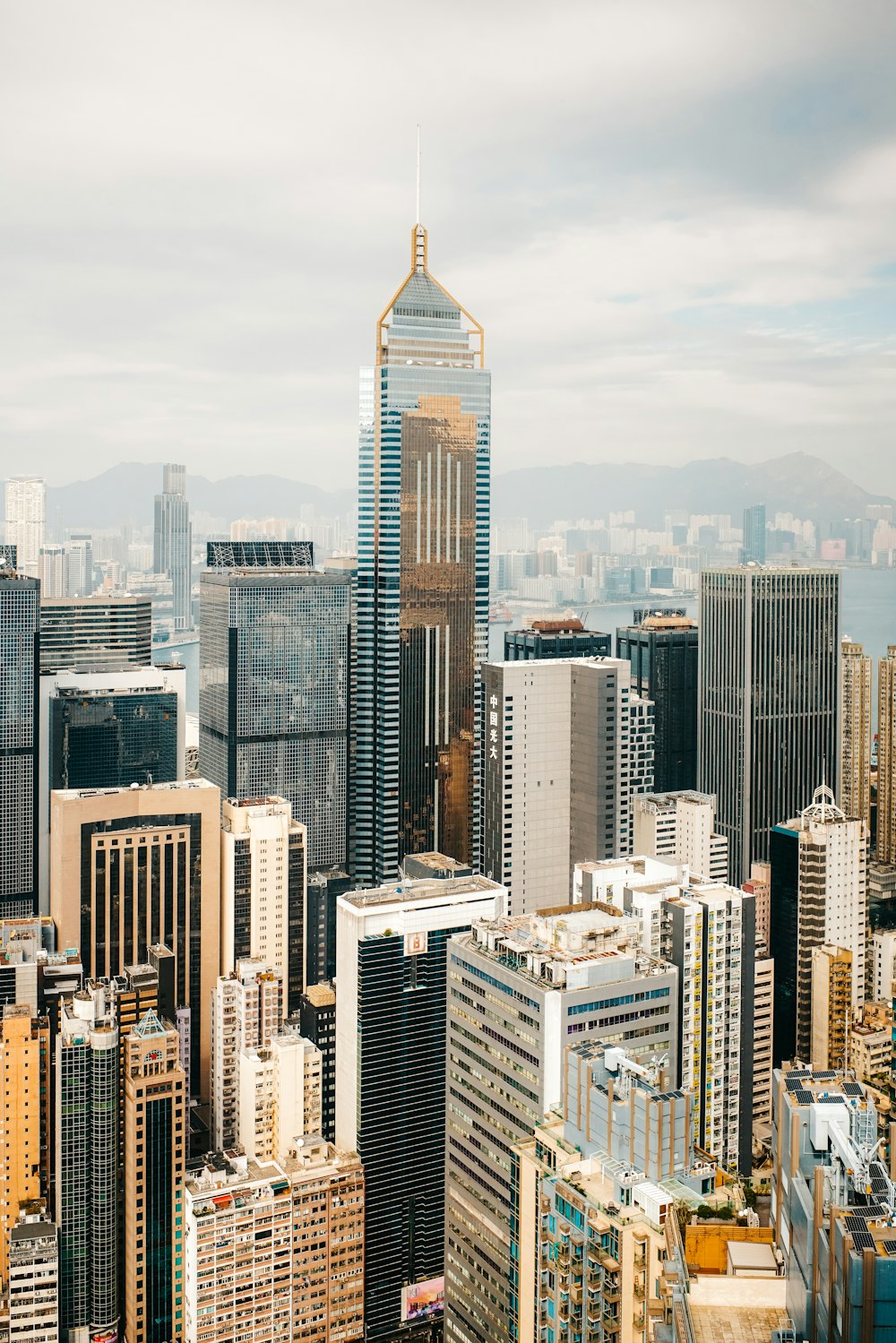 Una vista de una ciudad con edificios altos