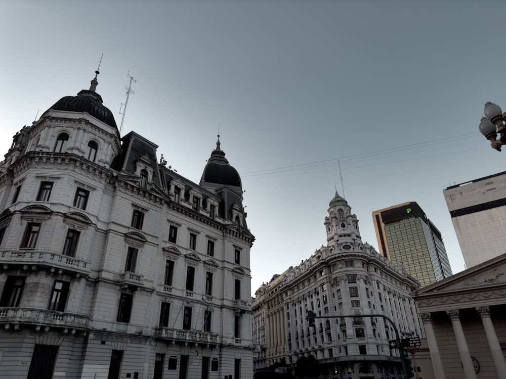 a large building with a clock on the top of it