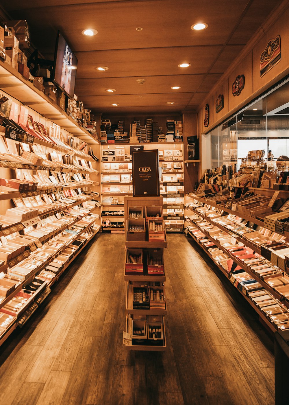 a store filled with lots of shelves filled with books