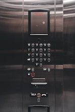 a close up of a machine with buttons on it