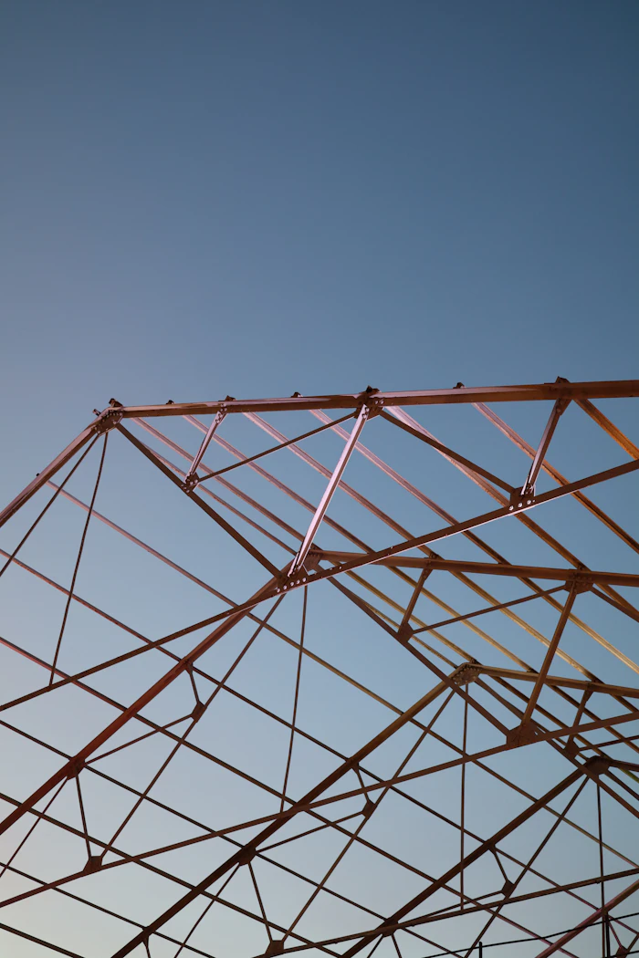 Çelik iskelet çatı konstrüksiyonu OSB sanayi tesisi projesi