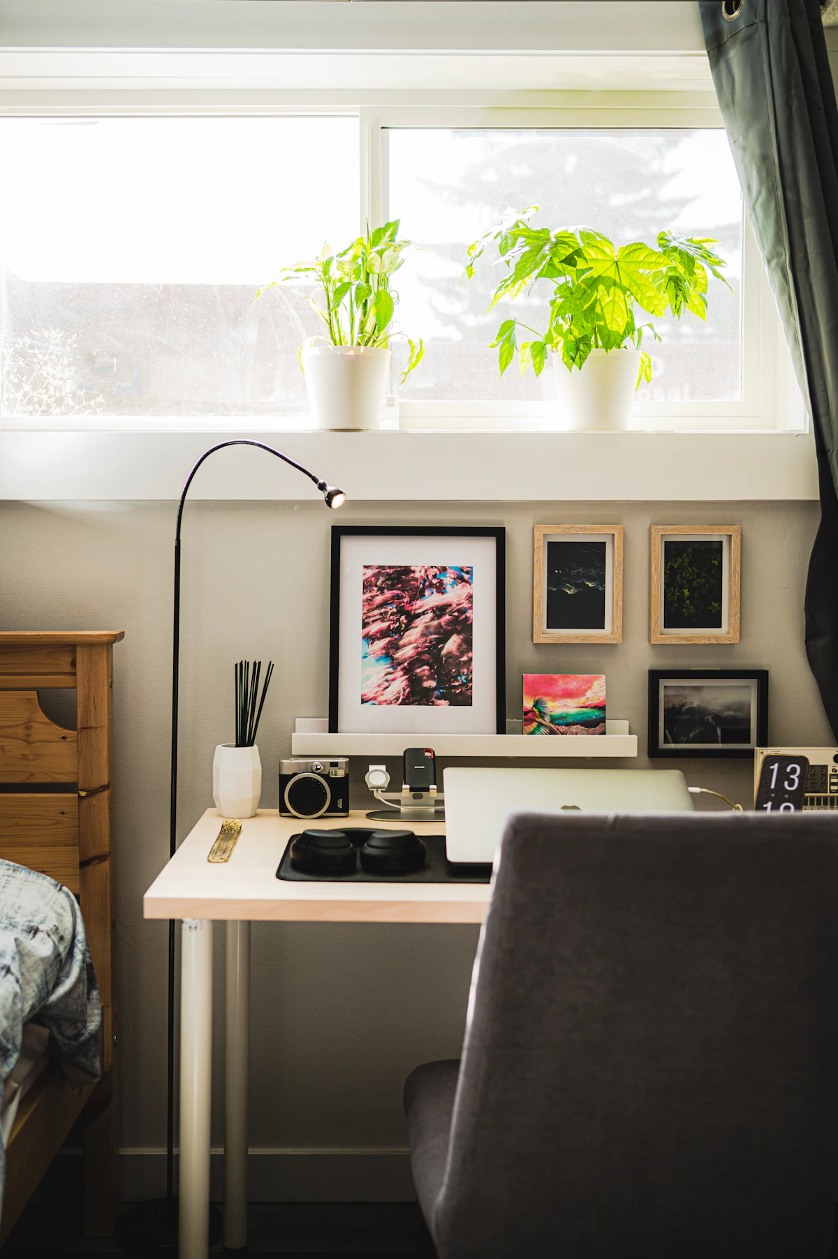 Private home office with laptop for a secure virtual appointment