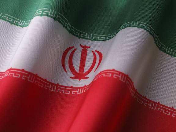 a close up of the flag of the country of iraq