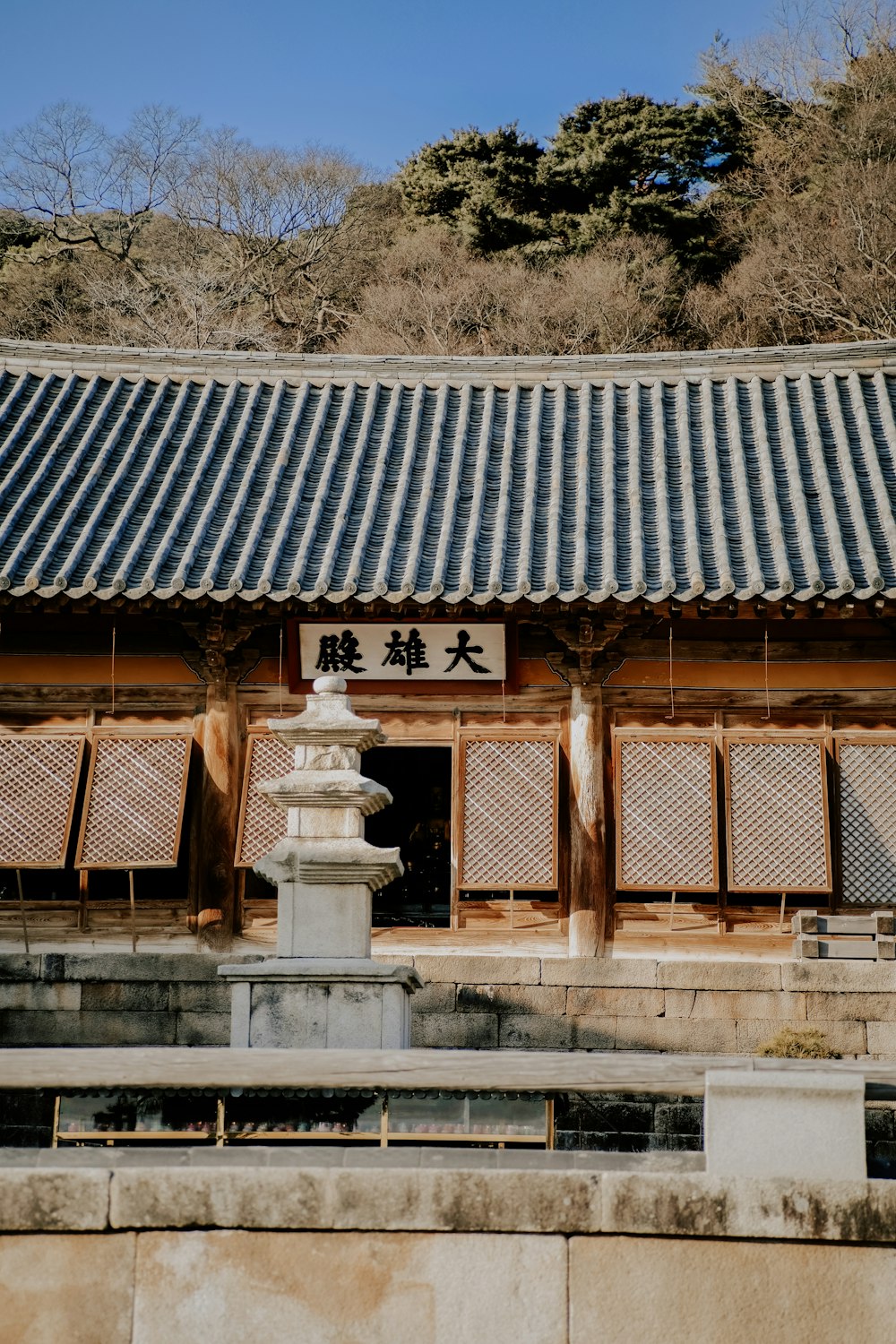 a building with a statue in front of it