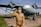 A young person dressed in a vintage military uniform, complete with medals, salutes in front of a weathered, older model airplane with significant chipping paint. The backdrop includes a grassy field and a clear blue sky, adding to a historical ambiance.