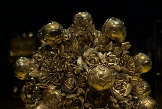 A vibrant resin sculpture showcasing intricate flower petals.