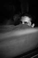 An intimate moment of an acting coach guiding a student through Meisner technique.