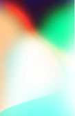 Abstract art piece featuring the main colors of the logo blending softly.