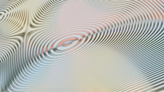 Dynamic composition of asymmetric circles and expanding wave patterns on cream background.