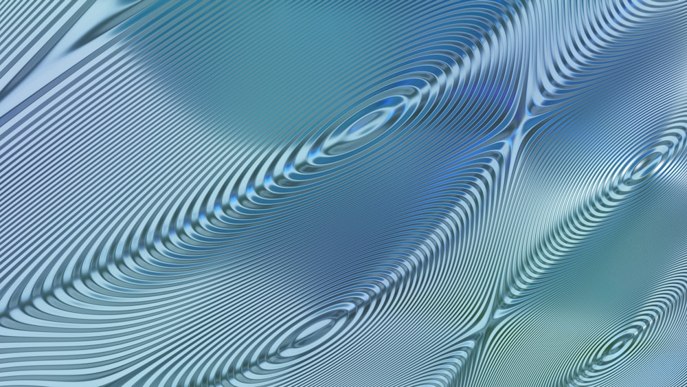 a blue and white background with wavy lines