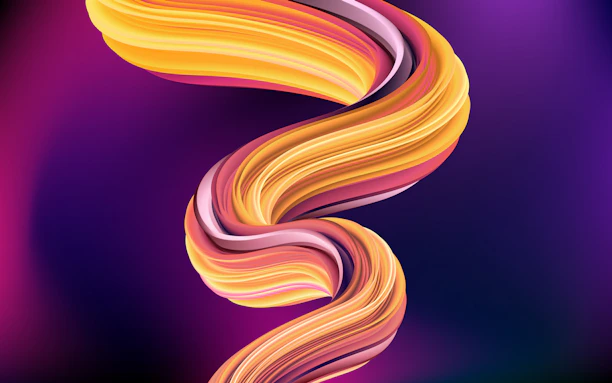 An artistic print with a purple-to-orange gradient background highlighting Rochester’s culinary scene in line art.