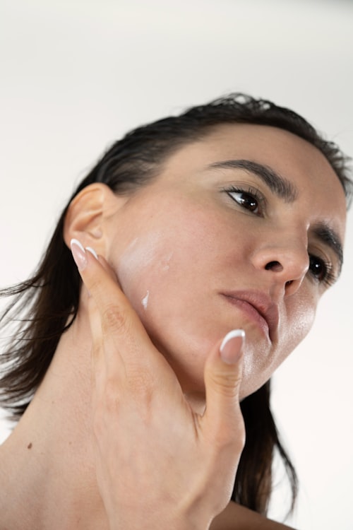 Professional esthetician at work