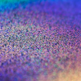 Close-up of a shimmering metallic epoxy garage floor with subtle color shifts.