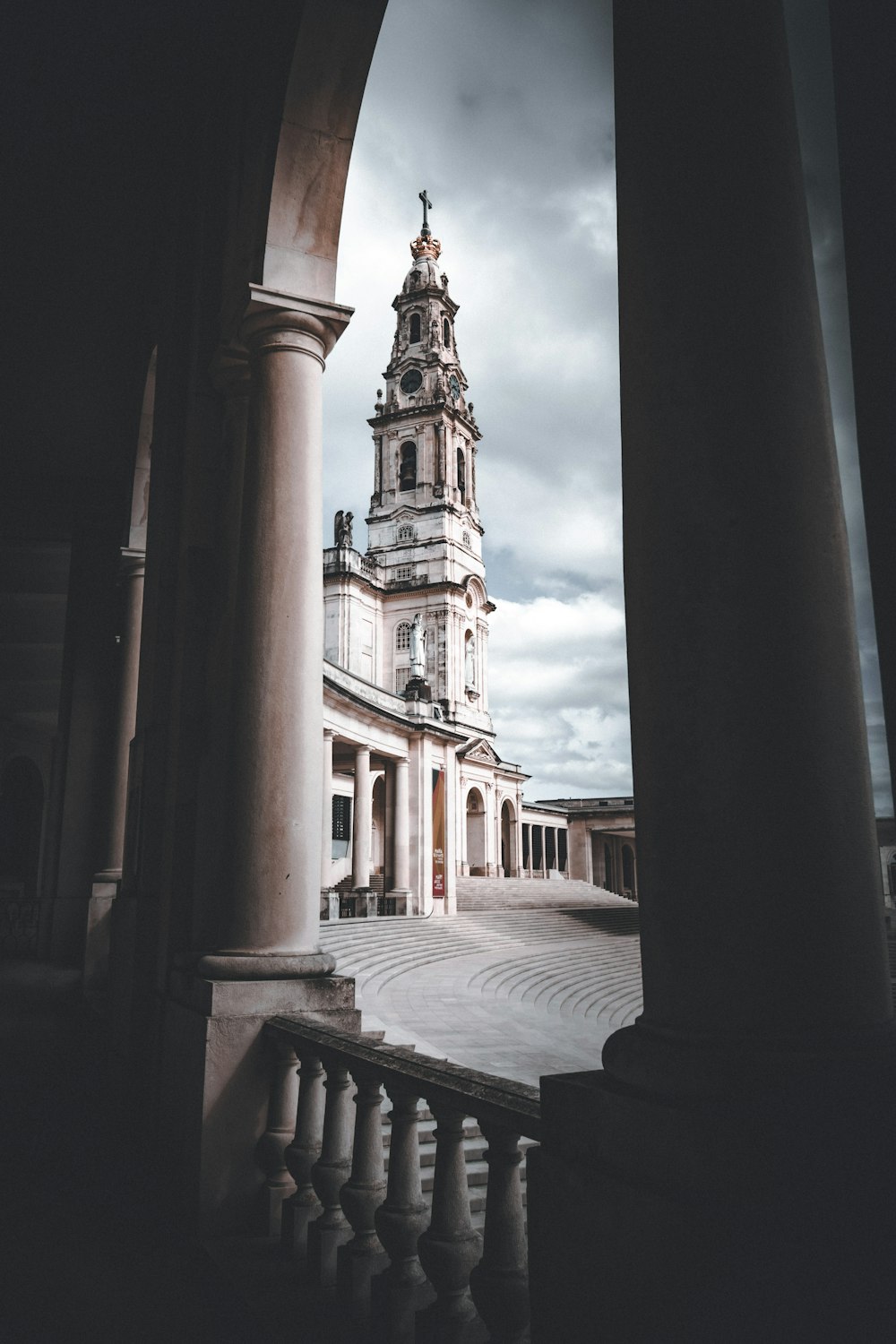 a tall building with a clock tower on top of it