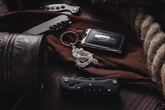 a couple of different items on a table