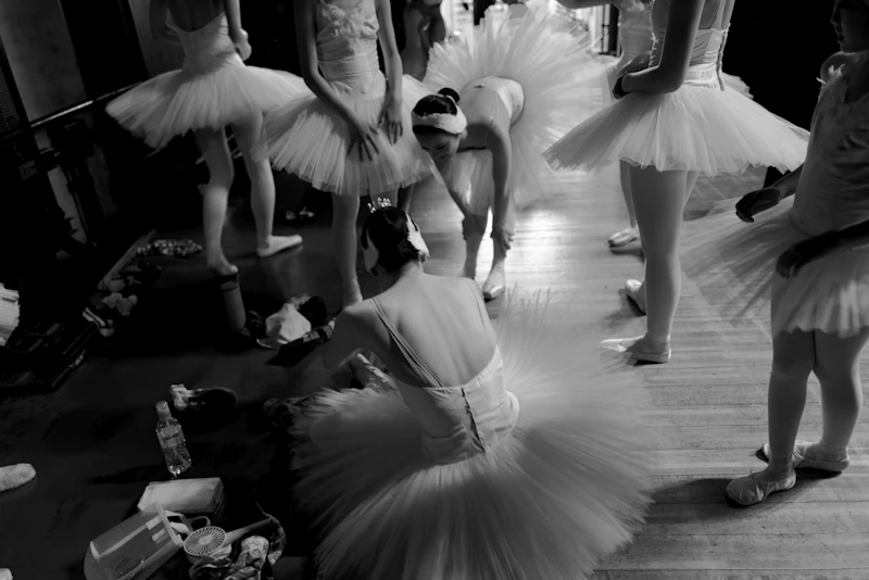 Ballet dancer performing