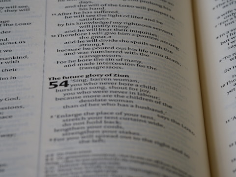 An open ebook reader displaying a religious text.