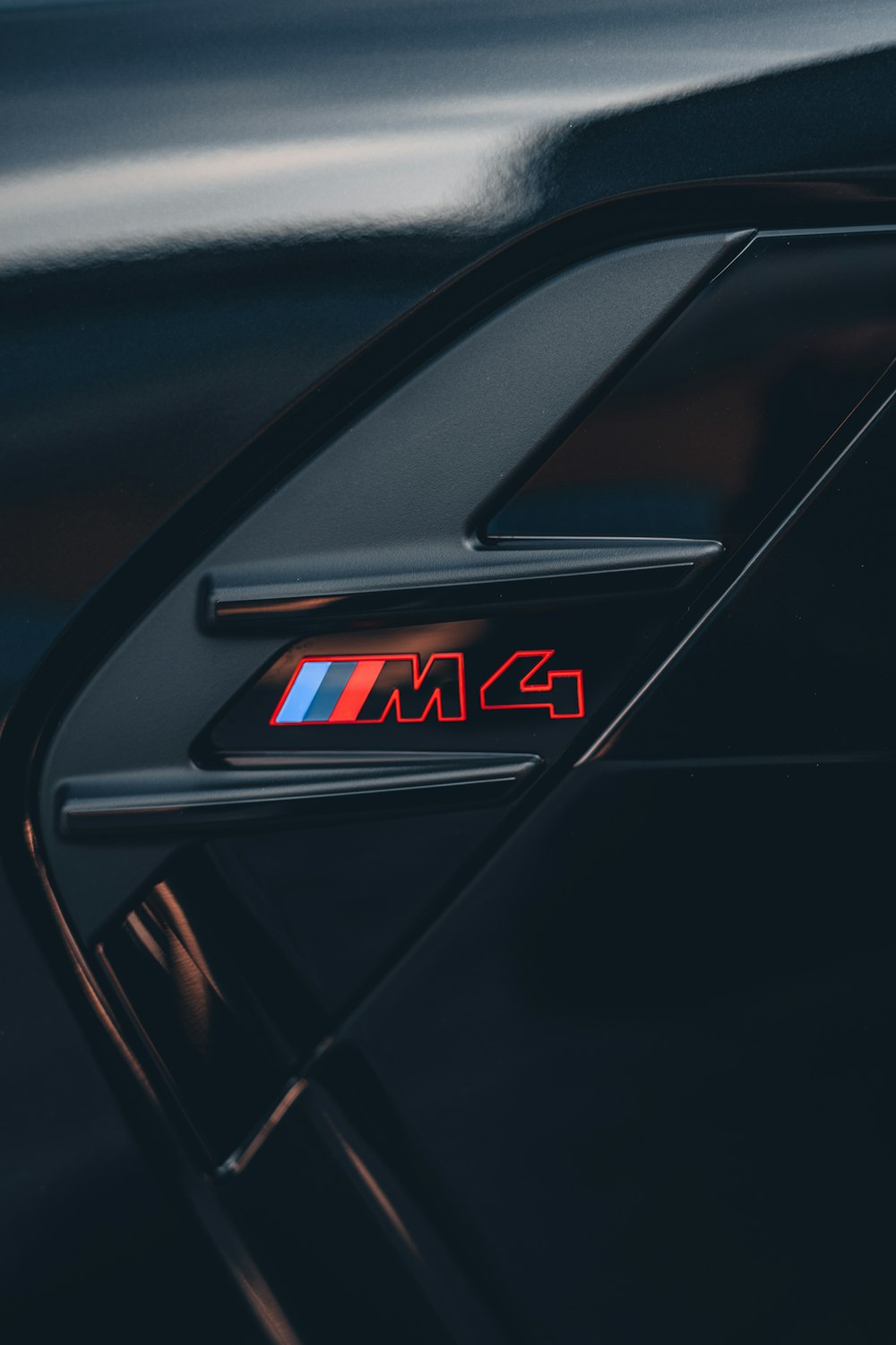 a close up of a bmw emblem on a car