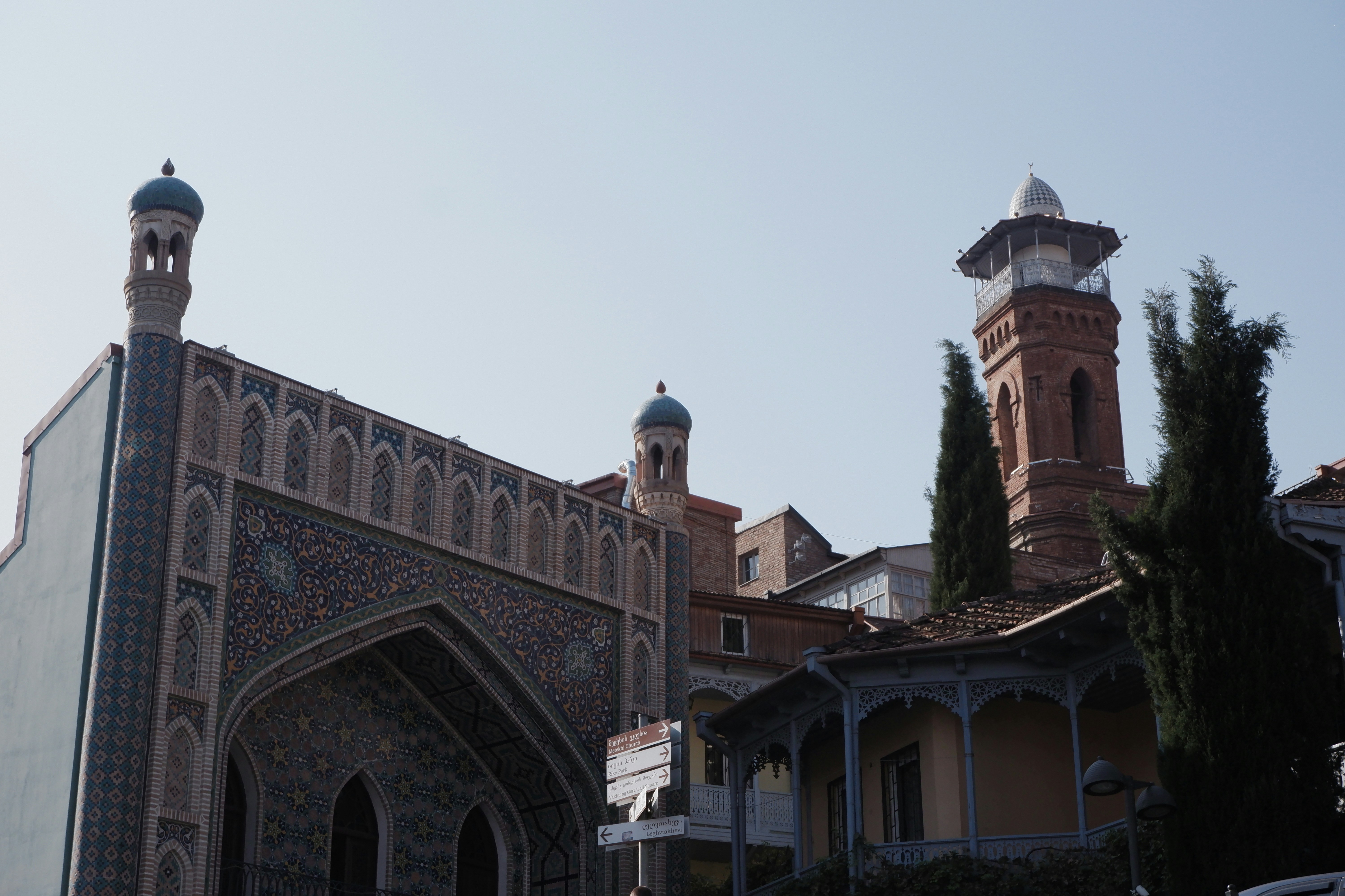 a large building with a clock tower on top of it