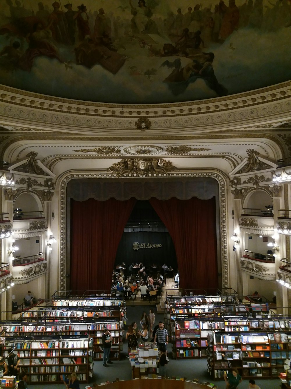 a large room filled with lots of books