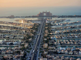 an aerial view of a city with lots of traffic