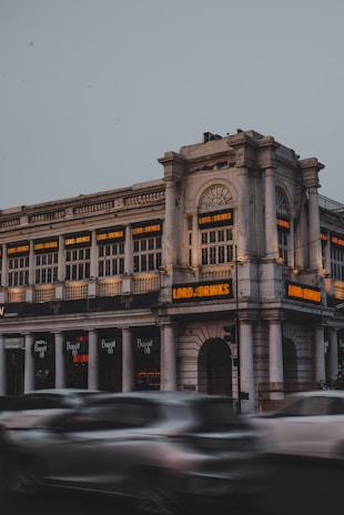 a large building with a clock on the top of it