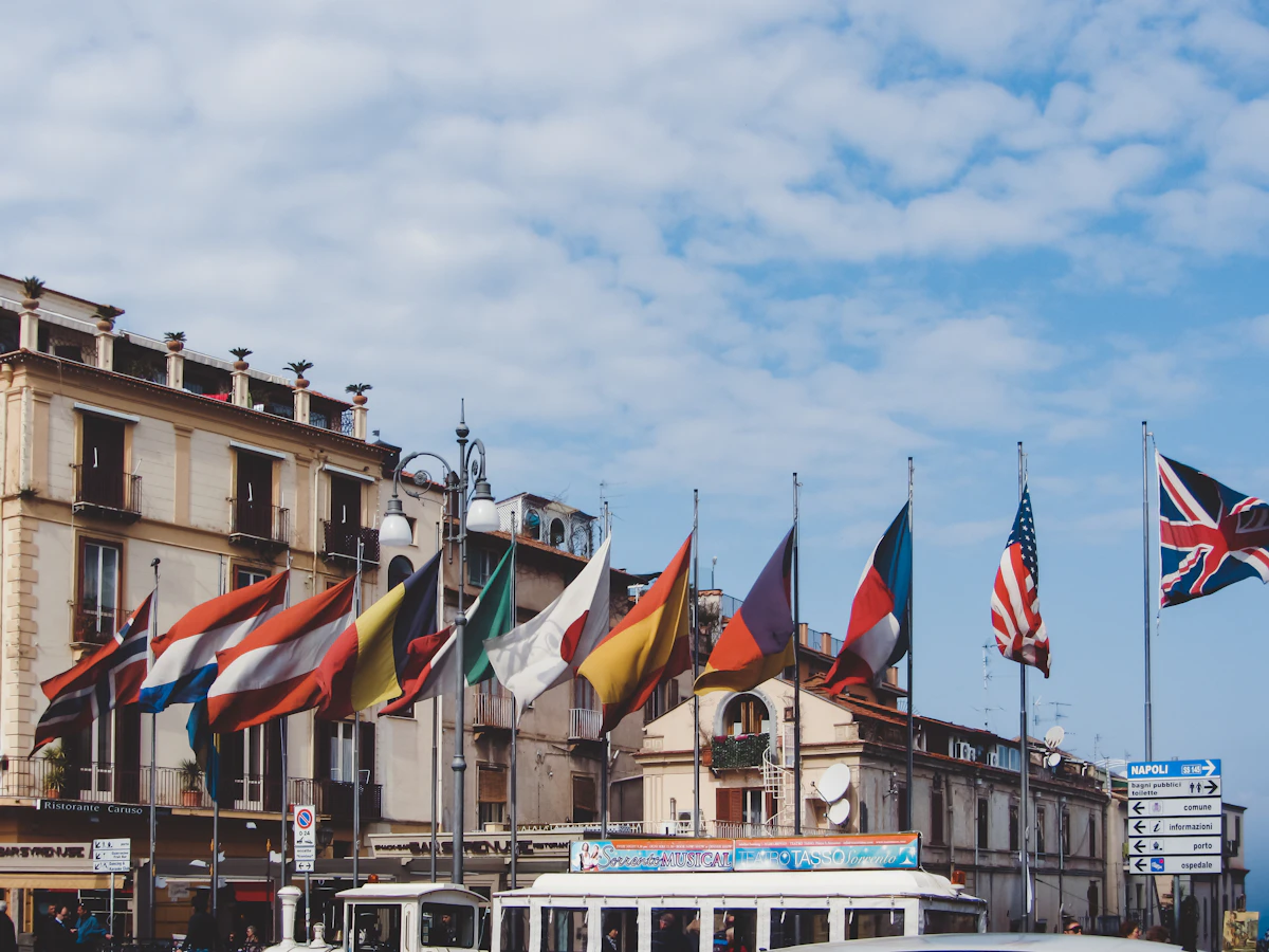Piazza Tasso in the centre of Sorrento, Italy