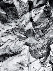 Close-up image of shiny aluminium scrap pieces