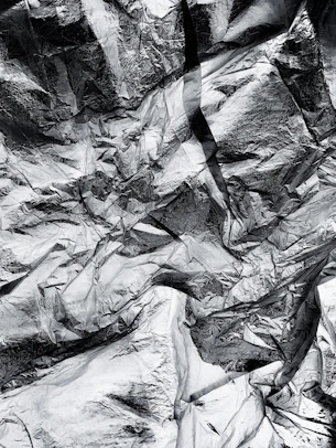 Close-up image of shiny aluminium scrap pieces