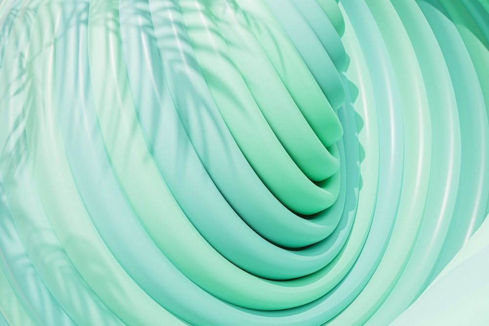 a close up of a green and white background