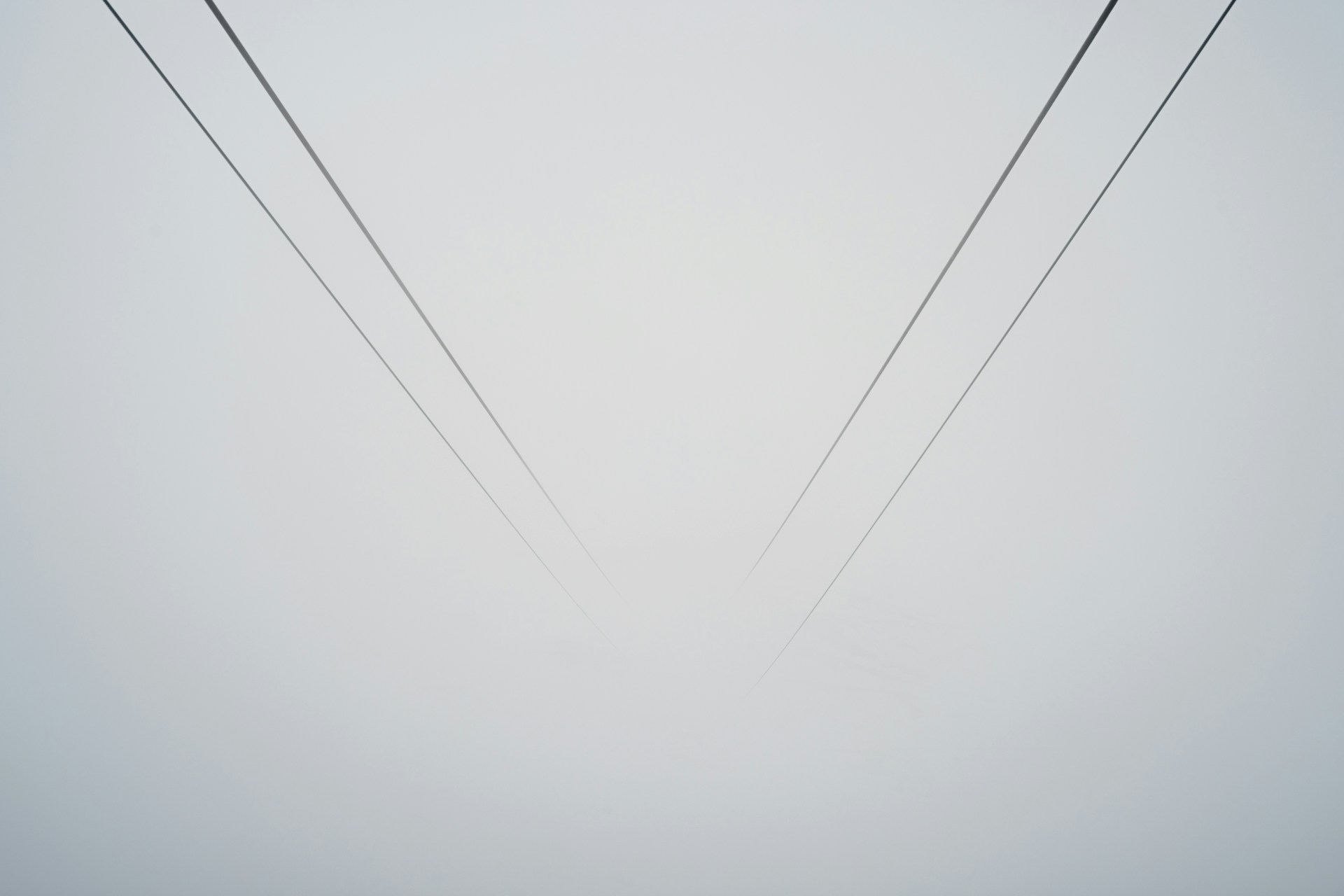 a couple of wires that are in the air