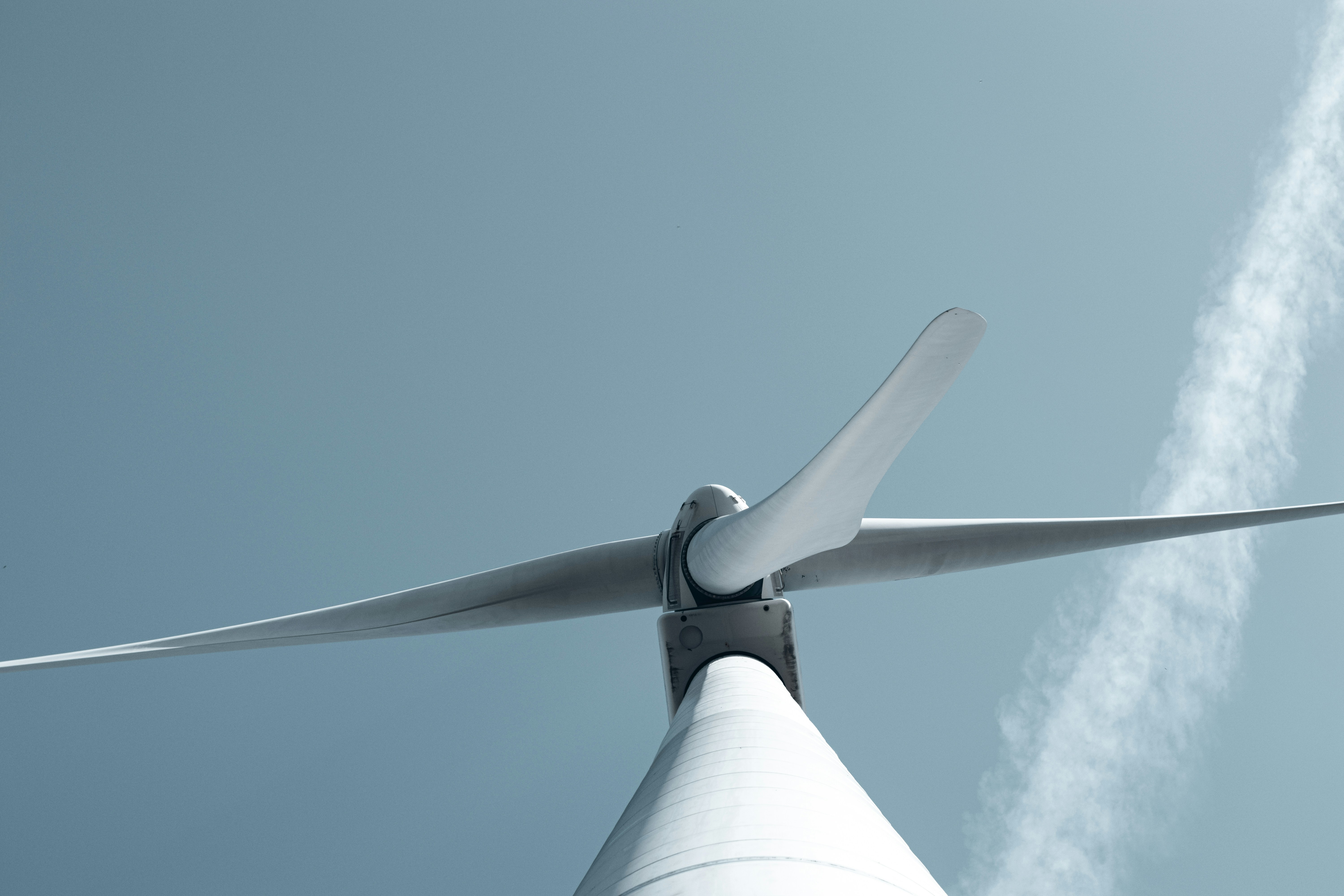 Wind turbine from below