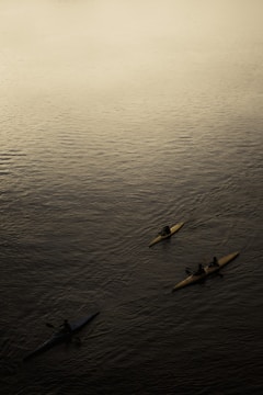 Kayakers paddling through calm waters near Vero Beach.