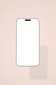 Close-up of a sleek high-end smartphone with a minimalist white background.