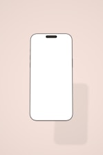A sleek smartphone displayed against a modern, minimalist background.