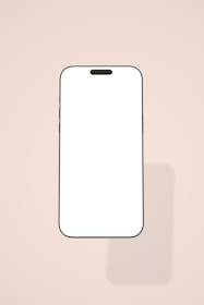 A modern smartphone displayed with a clean background.