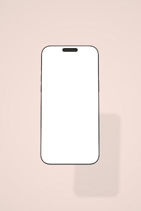 A sleek smartphone displayed against a modern, minimalist background.